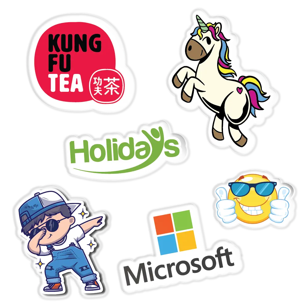 Clear Stickers - Personalized, Any Size & Shape