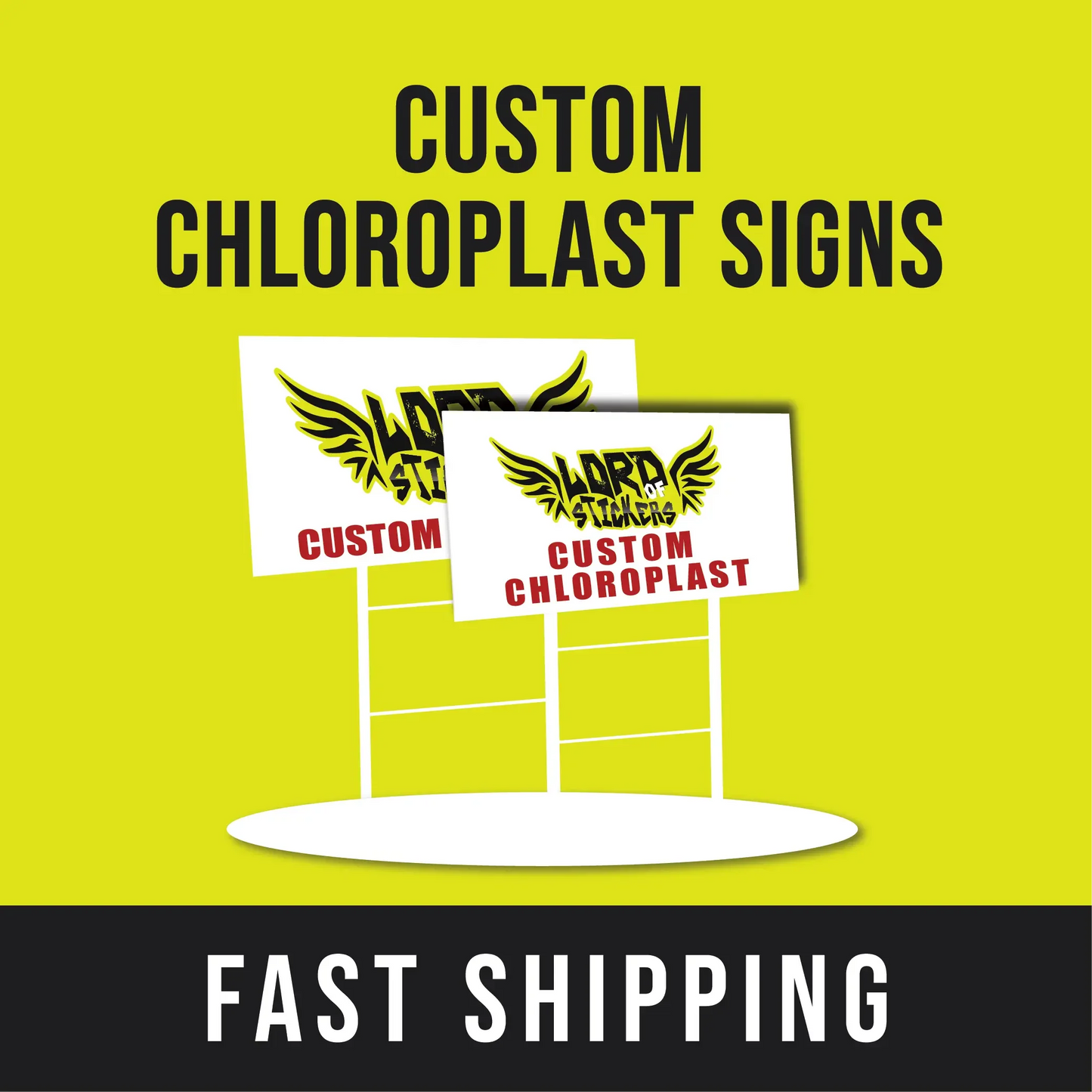 Custom Coroplast Signs - Lord of Stickers
