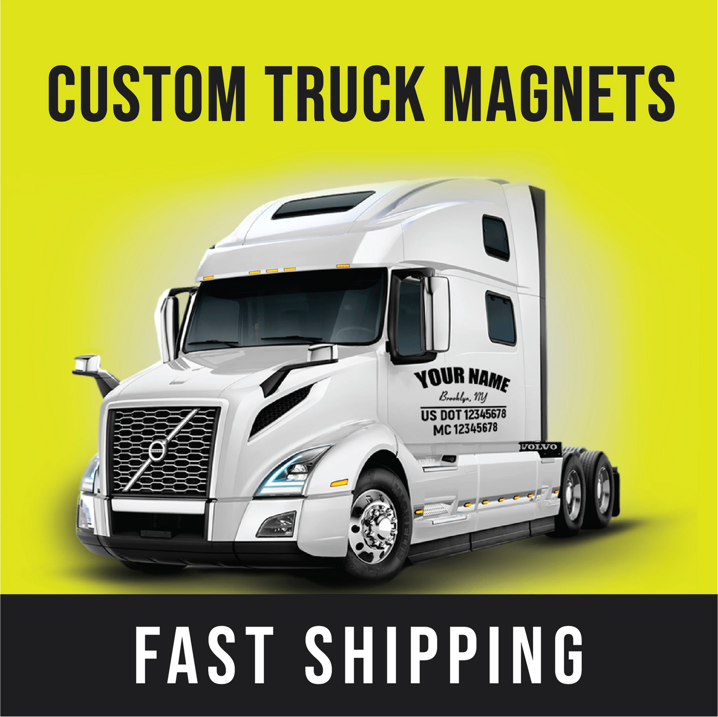 Custom Truck Magnets Printing Company in USA, NY - Lord of Stickers