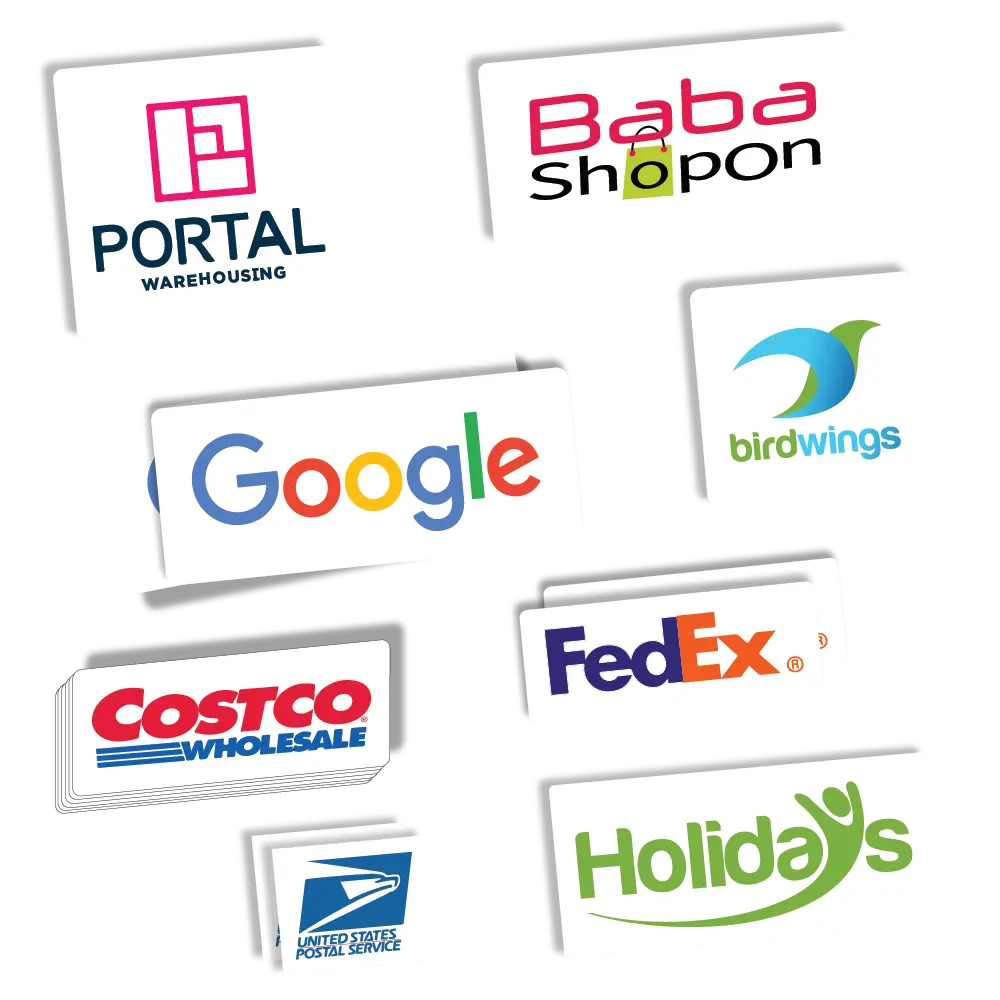 Custom Rectangle Square Stickers – Durable, Waterproof, Personalized