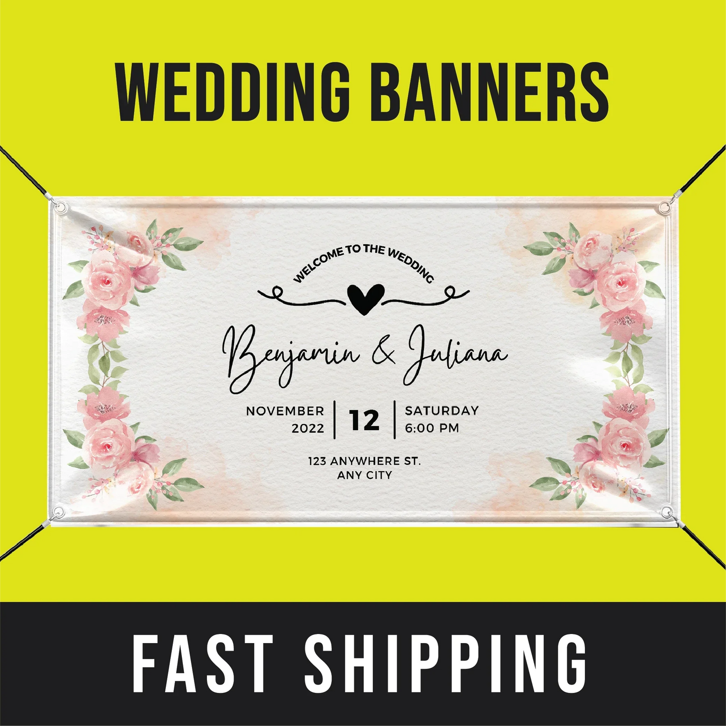 Custom Wedding Banners - Lord of Stickers
