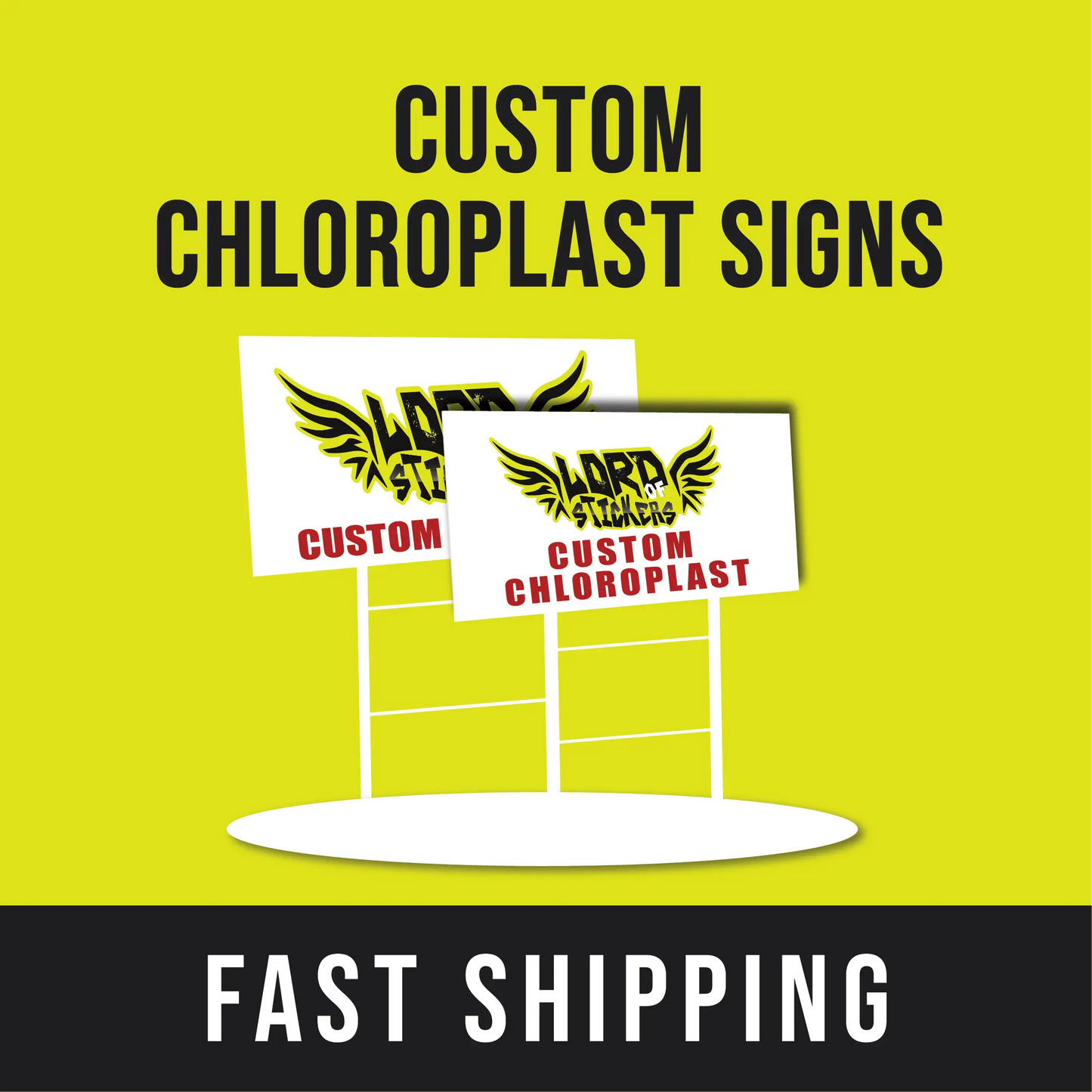Custom Chloroplast Signs Printing Company in USA, NY - Lord of Stickers