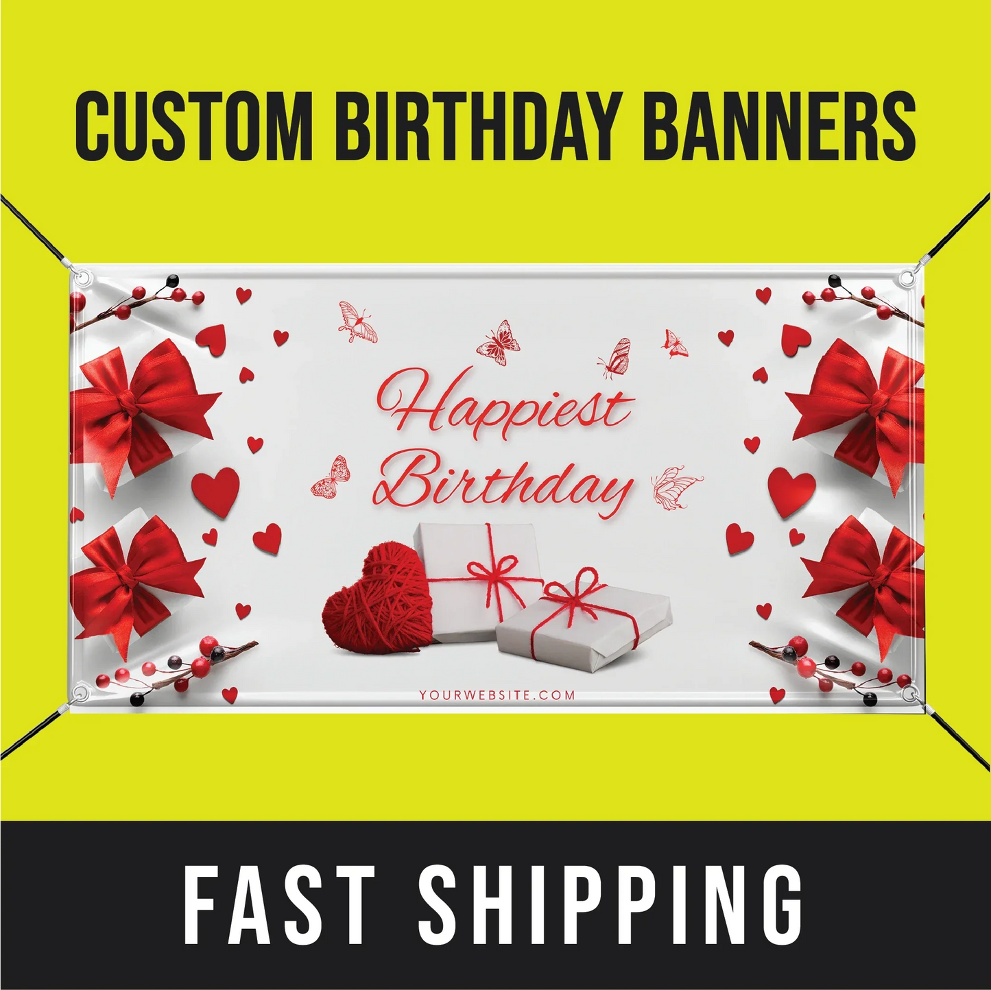 Happy Birthday Banner - Lord of Stickers